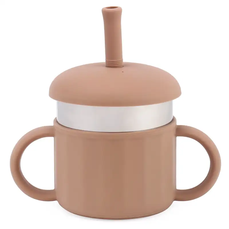 200ml INSULATED SS CUP WITH HANDLE & STRAW - image 2
