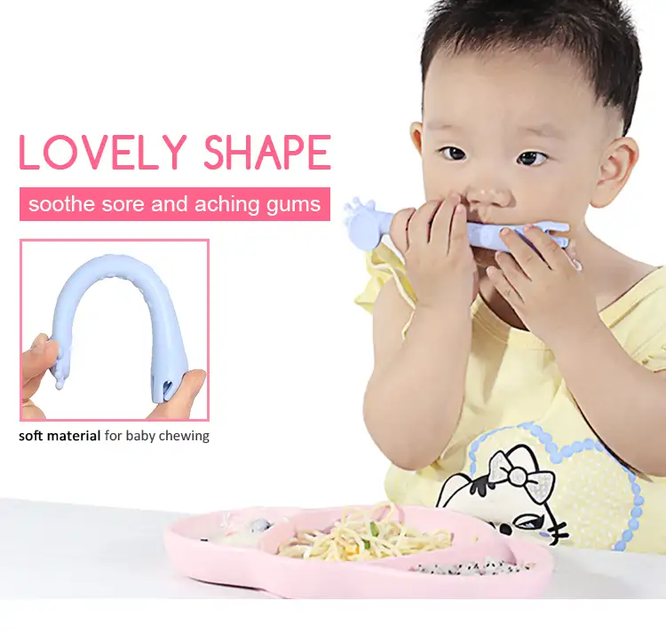 BABY TRAINING SPOON - GIRAFFE SHAPE - image 2
