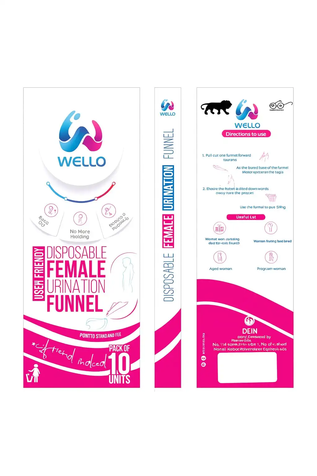 WELLO-DISPOSABLE FEMALE URINATION FUNNEL - image 2