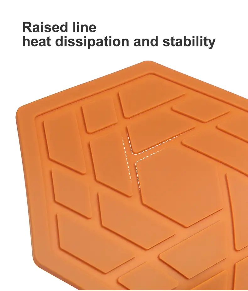 SILICONE HEAT-INSULATION COASTER BIG + HOLDER - image 2